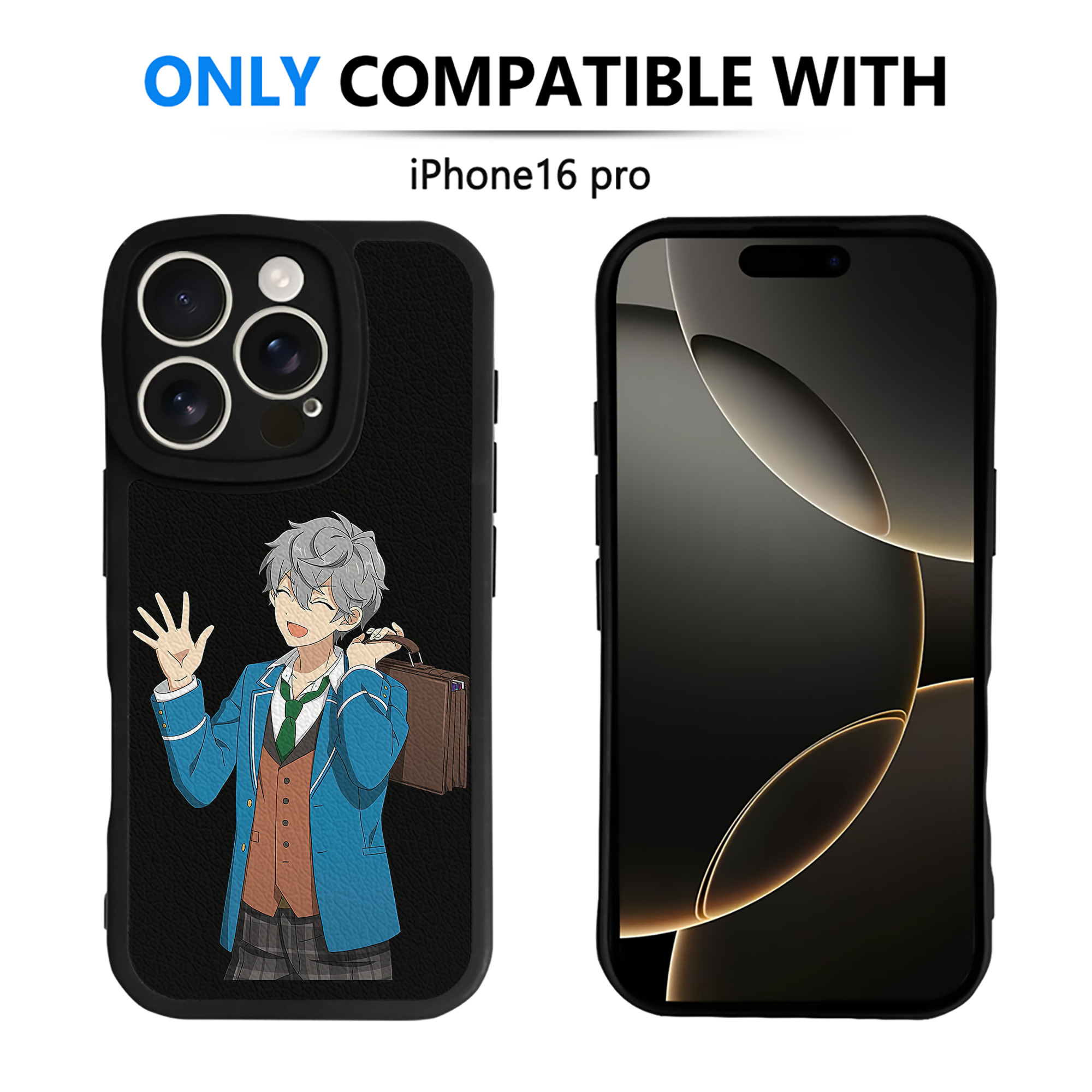 （画像用） あんさんぶるスターズ! Ensemble Stars 【iPhone 16シリーズ対応】シリコンスマホケース（レザー調） 材質：シリコン